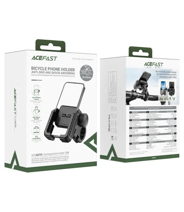 Acefast D58 držač za mobitel za bicikl, motocikl i romobil 4.7" - 6.9"