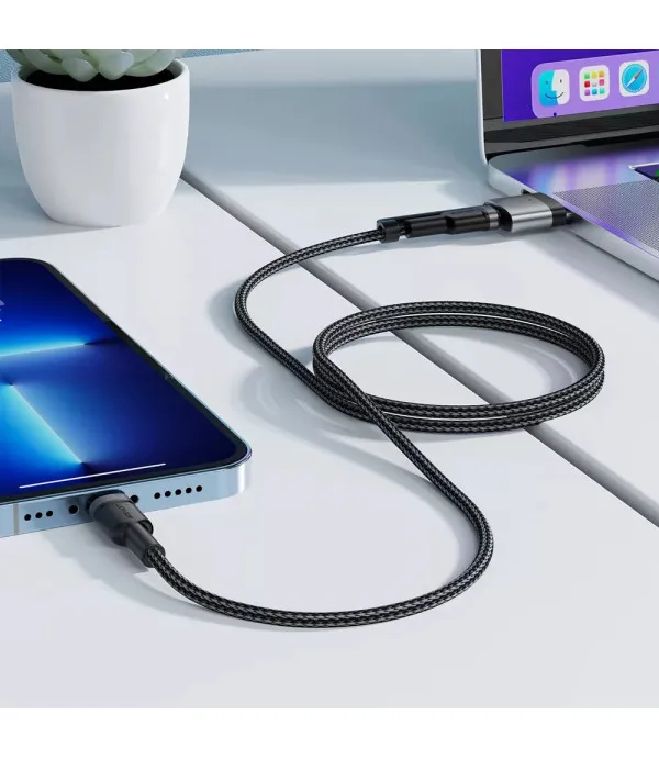 ACEFAST C22-05 USB-C na USB-C i MagSafe 3 kabel 240W 1,2 m