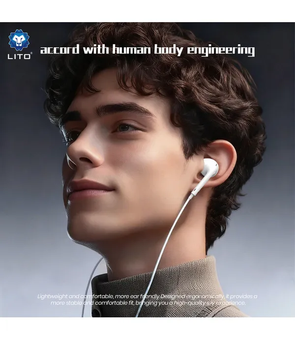 LITO LF01A žične stereo slušalice s mikrofonom 3.5 mm