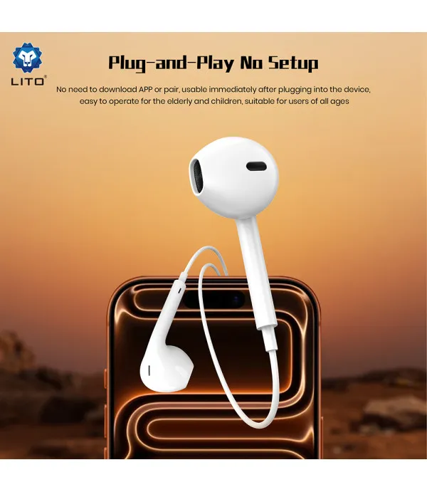 LITO LF01A žične stereo slušalice s mikrofonom 3.5 mm