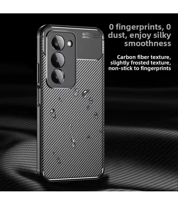Techsuit CarbonFiber maskica za Xiaomi Redmi 15 4G / Redmi 15 5G
