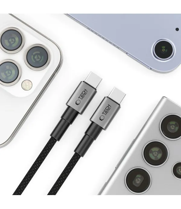 Tech-Protect Ultraboost USB-C na USB-C 100W 1m kabel – brzo punjenje i prijenos podataka