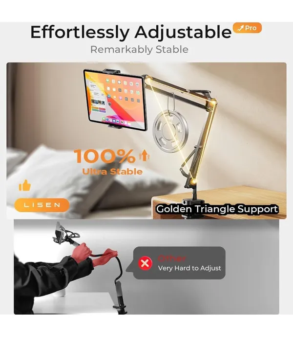 Lisen nosač za mobitel i tablet s pričvršćivanjem na stol YL0223060007