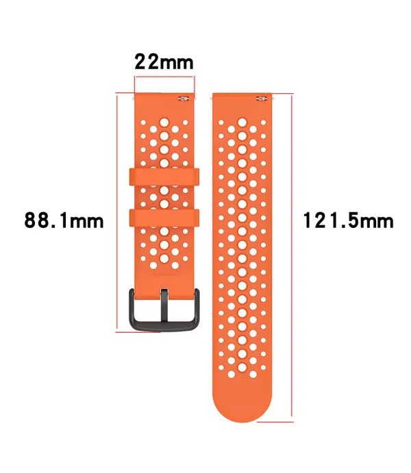 Sport Vent 22 mm silikonski remen za Samsung Galaxy Watch, Huawei Watch GT, Garmin, Xiaomi i druge satove