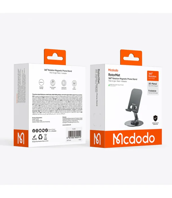 Mcdodo TB-6920 sklopivi stolni držač za mobitel s rotacijom 360°