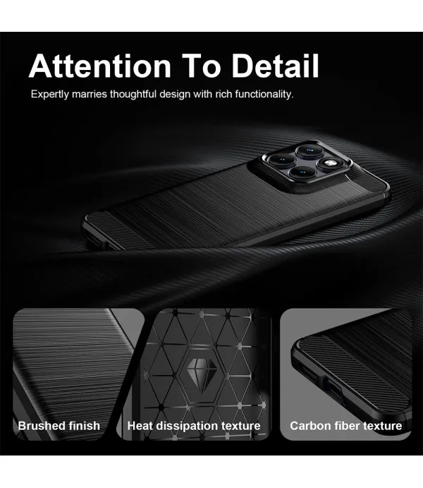Carbon Brush TPU silikonska maskica za Motorola Edge 70 Fusion 5G