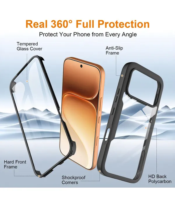 Techsuit ColorVerse 360 maskica sa zaštitnim staklom za Honor 600 / Honor 600 Pro