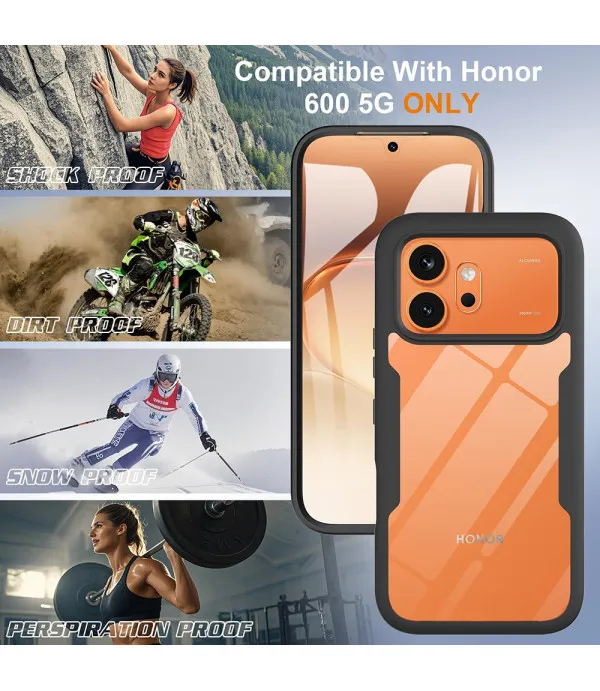 Techsuit ColorVerse 360 maskica sa zaštitnim staklom za Honor 600 / Honor 600 Pro