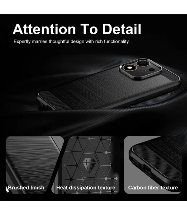Carbon Brush TPU silikonska maska za Honor 600 Smart