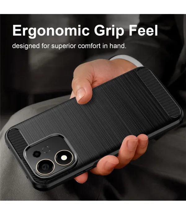 Carbon Brush TPU silikonska maska za Honor 600 Smart