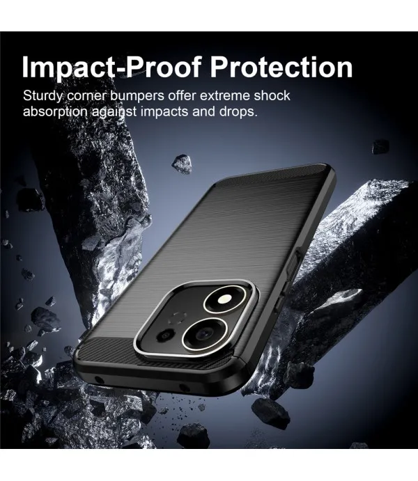 Carbon Brush TPU silikonska maska za Honor 600 Smart