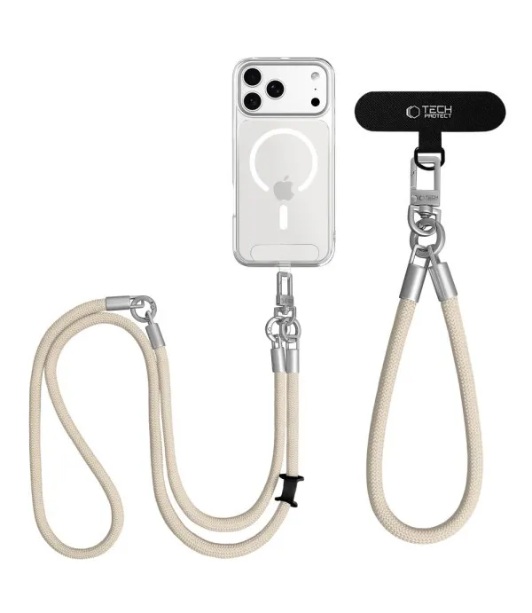 Tech-Protect C10S Rope Crossbody & Wrist univerzalna vezica za mobitel - Narančasta