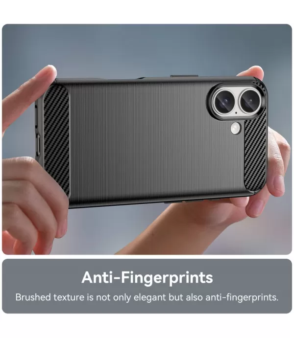 Carbon brush silikonska zaštitna maskica za iPhone 16