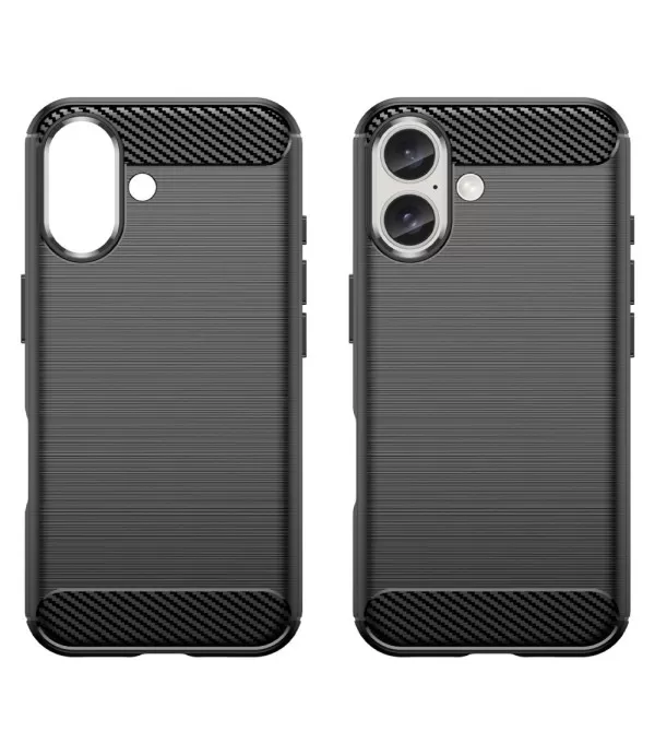 Carbon brush silikonska zaštitna maskica za iPhone 16