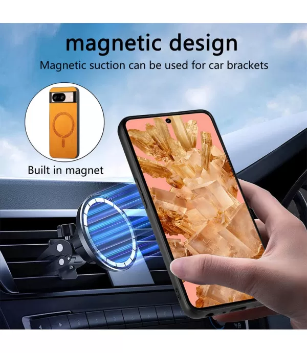  Premium MagSafe magnetna kožna maskica za Google Pixel 8