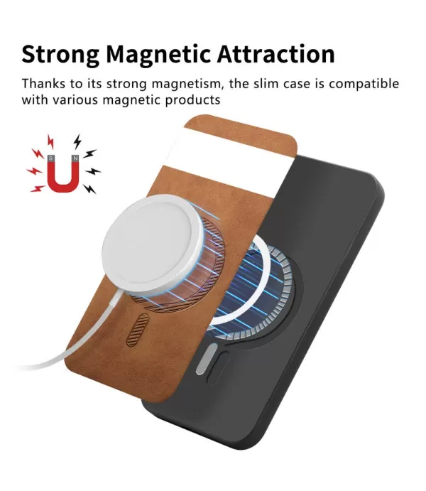  Premium MagSafe magnetna kožna maskica za Google Pixel 8
