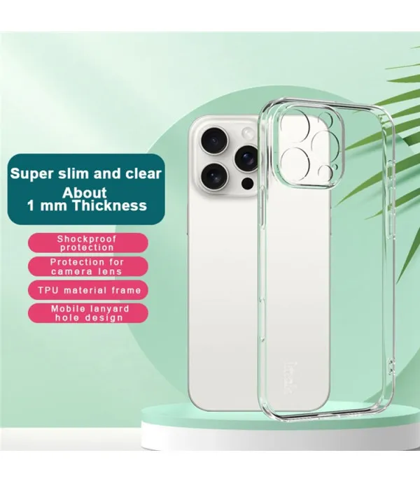 Prozirna silikonska maskica za iPhone 16 Pro Max