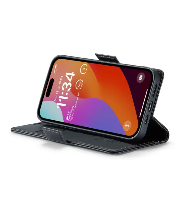 CASEME 023 kožna novčanik torbica za iPhone 16 Pro