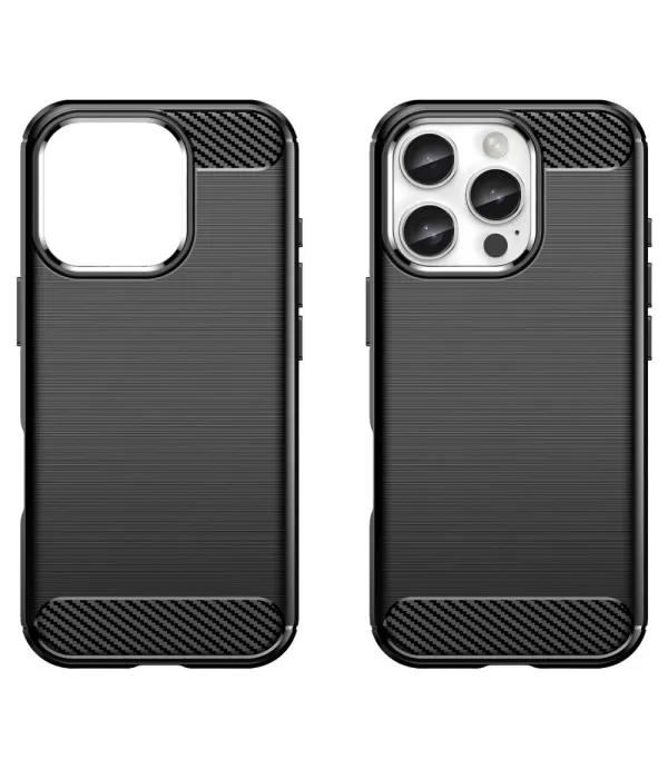 Carbon Brush silikonska zaštitna maskica za iPhone 16 Pro Max – elegantna i pouzdana zaštita