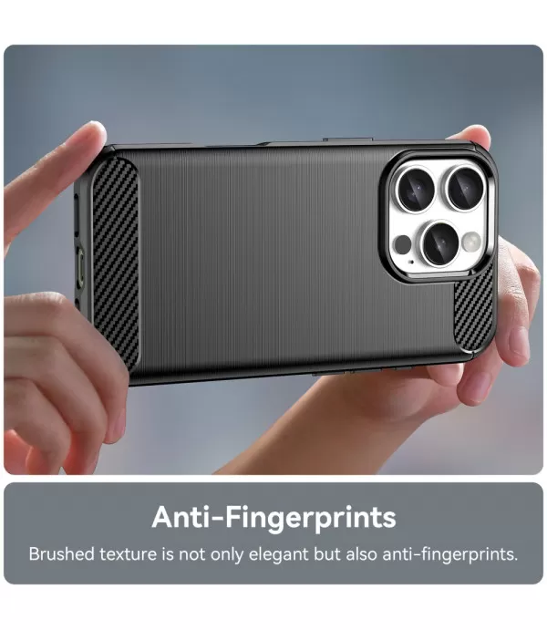 Carbon Brush silikonska zaštitna maskica za iPhone 16 Pro Max – elegantna i pouzdana zaštita
