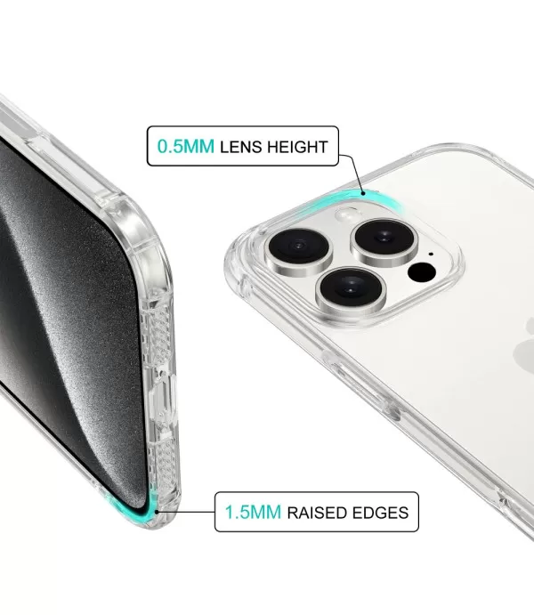 Prozirna silikonska zaštitna maskica za iPhone 16 Pro Max