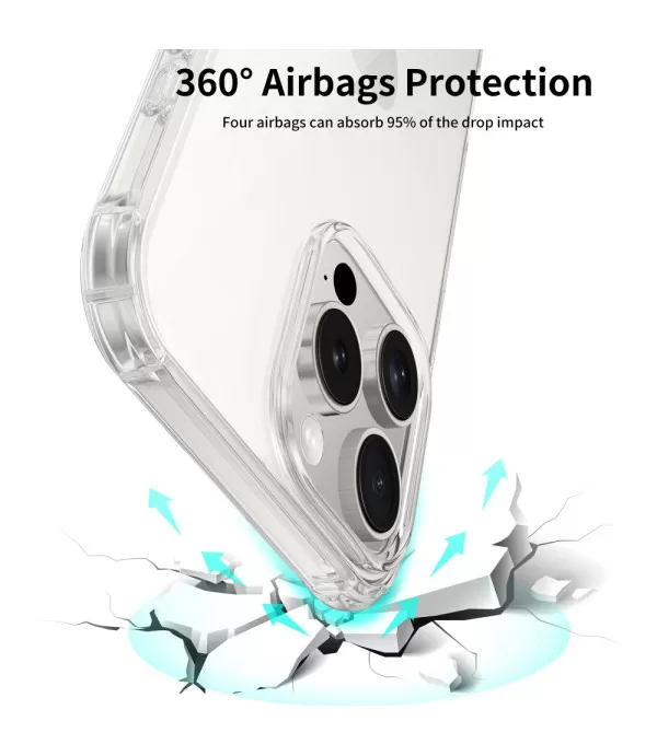 Prozirna silikonska zaštitna maskica za iPhone 16 Pro