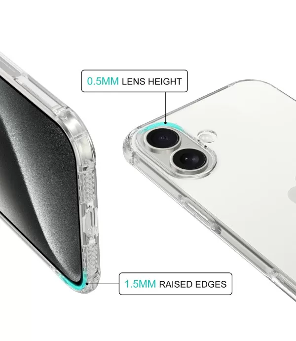 Prozirna silikonska zaštitna maskica za iPhone 16