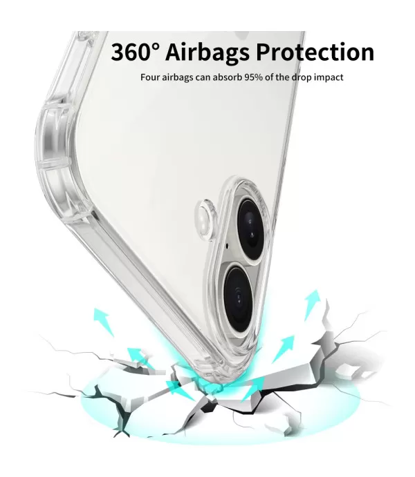 Prozirna silikonska zaštitna maskica za iPhone 16