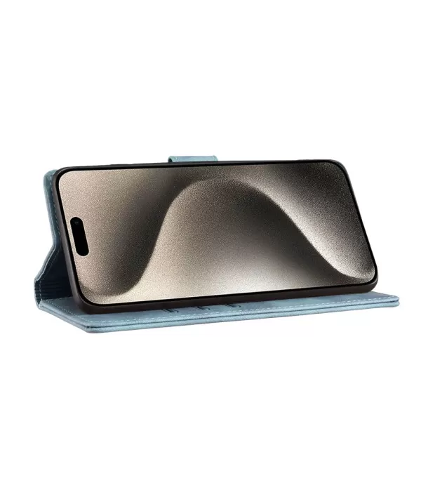 Preklopna torbica Maca crta srce za iPhone 16 Pro Max
