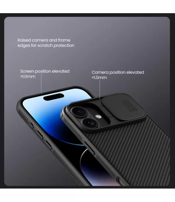 NILLKIN CamShield Pro maskica za Apple iPhone 16 – Klizna zaštita kamere