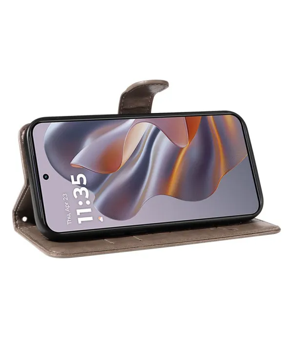 Moto Edge 50 Neo novčanik torbica s cvjetnim i leptir dizajnom