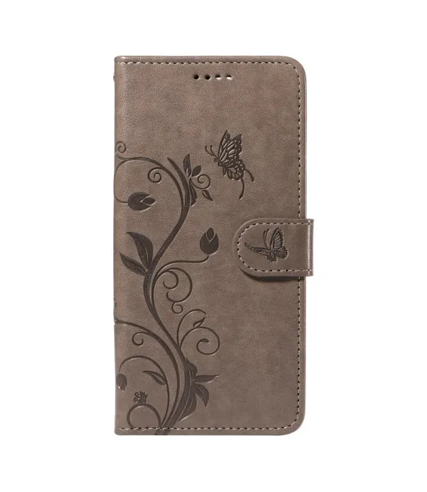 Moto Edge 50 Neo novčanik torbica s cvjetnim i leptir dizajnom