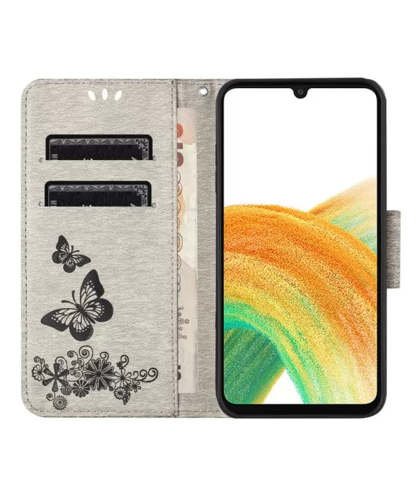 Leptiri dizajn preklopna torbica za Samsung Galaxy A16 5G / A16 4G