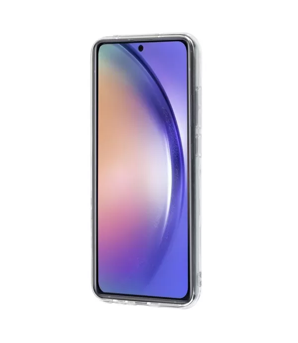 Silikonska prozirna maskica s božićnim snjegovićem za Samsung Galaxy A55 5G