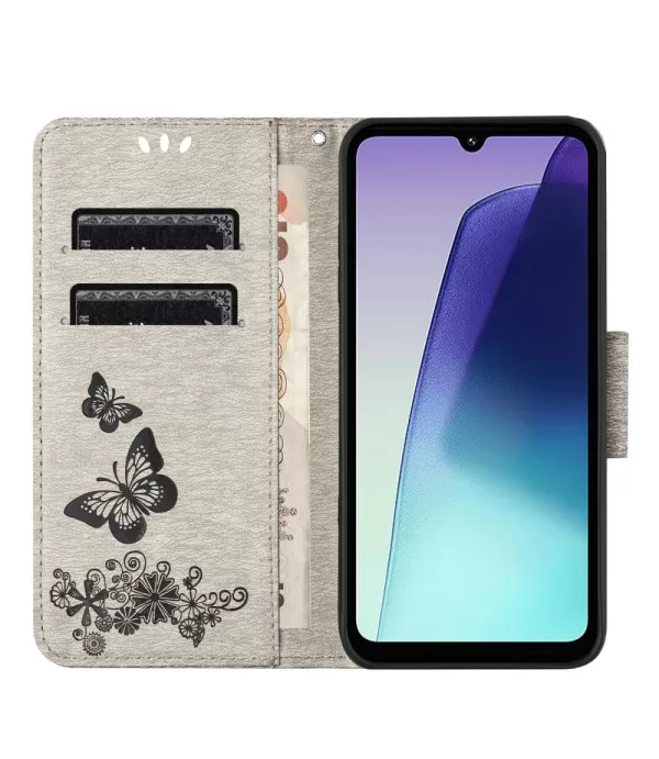 Leptir dizajn novčanik preklopna torbica za Xiaomi Redmi 14C