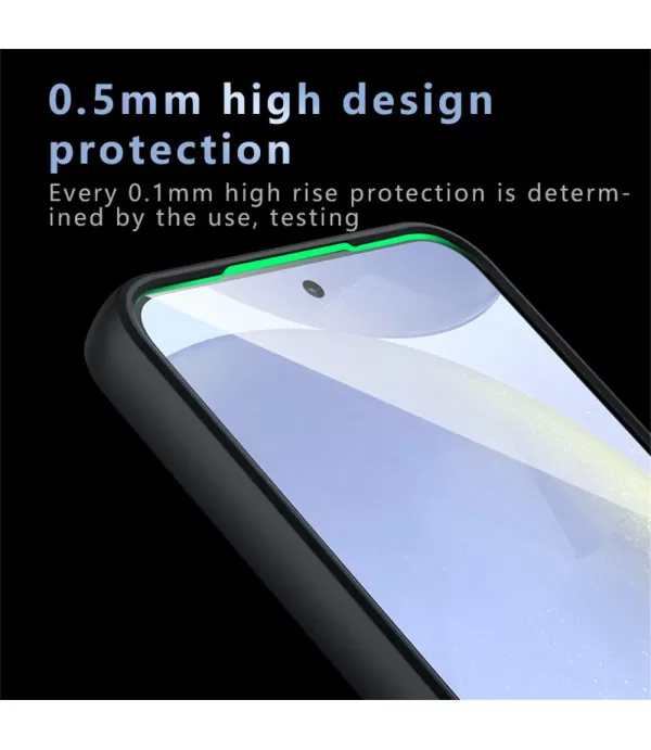 Silikonska prozirna crna Magsafe maskica za Samsung Galaxy S24 FE 5G