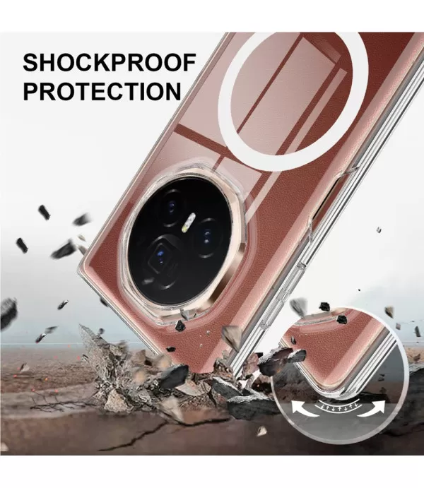 IMAK prozirna MagSafe silikonska maskica za Honor Magic V3