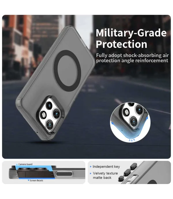 Magsafe silikonska maskica za Motorola Edge 50 Neo – prozirna zaštita s magnetom