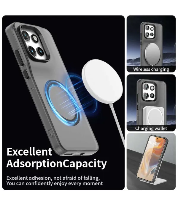 Magsafe silikonska maskica za Motorola Edge 50 Neo – prozirna zaštita s magnetom