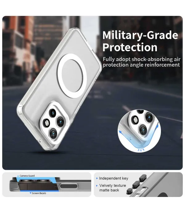 Magsafe silikonska maskica za Motorola Edge 50 Neo – prozirna zaštita s magnetom