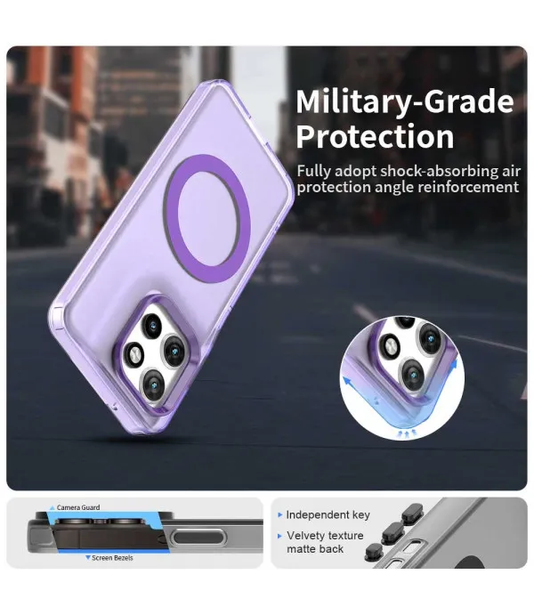 Magsafe silikonska maskica za Motorola Edge 50 Neo – prozirna zaštita s magnetom