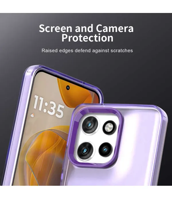 Magsafe silikonska maskica za Motorola Edge 50 Neo – prozirna zaštita s magnetom