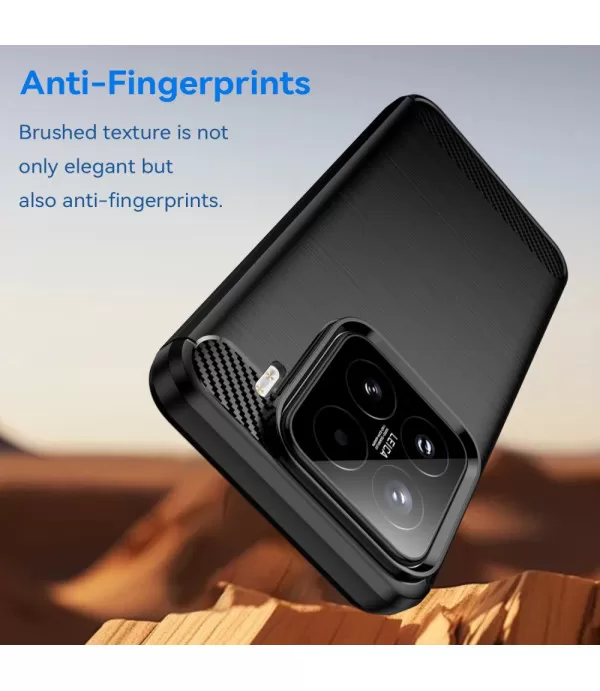 Carbon Brush TPU silikonska maska za Xiaomi 15 5G