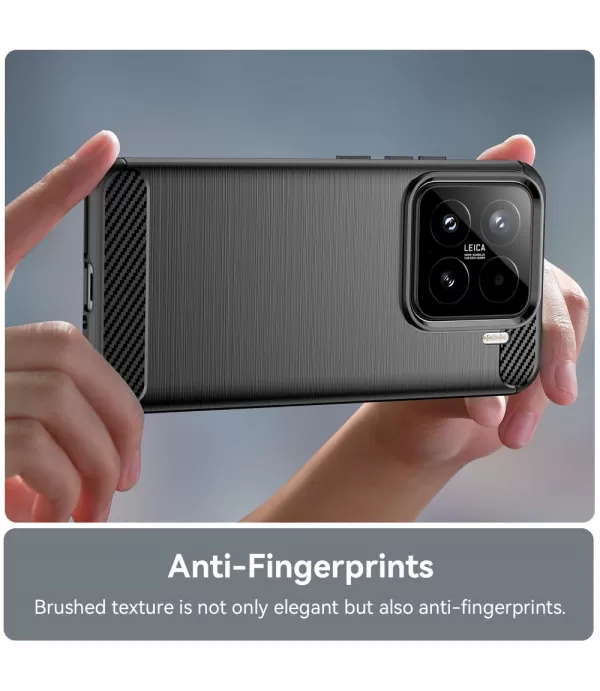Carbon Brush TPU silikonska maska za Xiaomi 15 5G