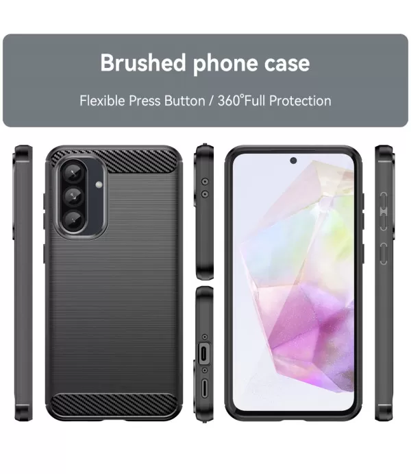 Carbon Brush TPU silikonska maska za Samsung Galaxy A36 5G / A56 5G