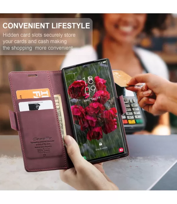 CASEME novčanik kožna torbica futrola za Samsung Galaxy S25 Ultra 5G