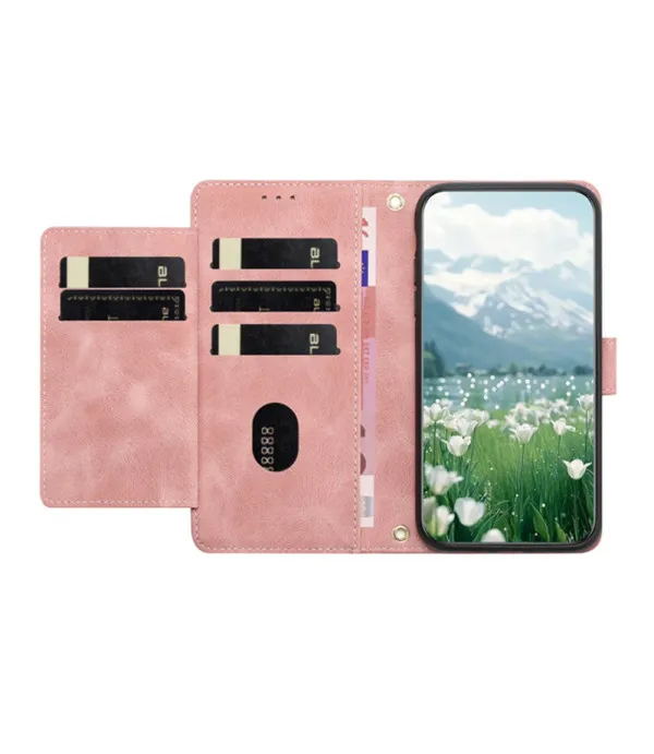Tulipan preklopna torbica s novčanikom za Motorola Moto G34 5G