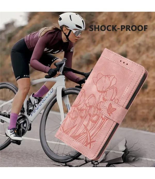 Tulipan preklopna torbica s novčanikom za Motorola Moto G34 5G