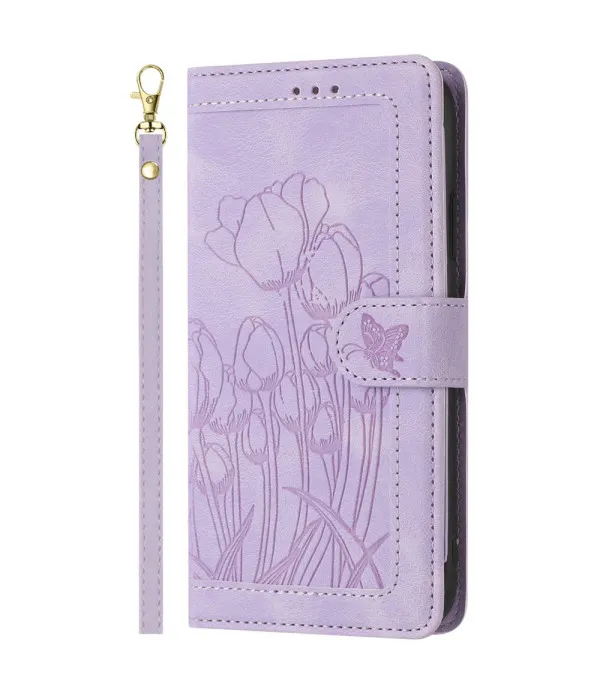 Tulipan preklopna torbica s novčanikom za Motorola Moto G34 5G