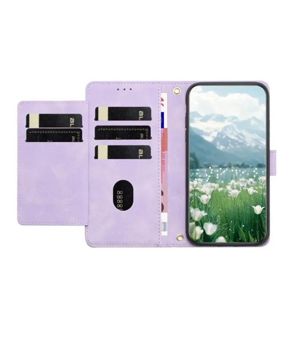 Tulipan preklopna torbica s novčanikom za Motorola Moto G34 5G